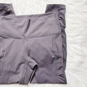 Athleta Mesh Me Up Stash Pocket Tights Leggings Purple Size XS